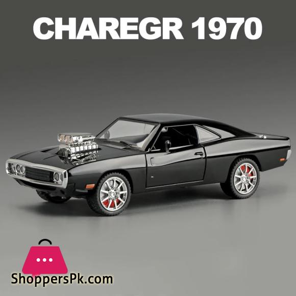 1:24 Scale Dodge Charger 1970 Muscle Car Diecast Model Fast & Furious Dominic Toretto Black