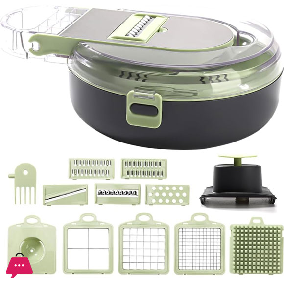 13 in 1 Onion Chopper Vegetable Chopper with Container Multifunctional
