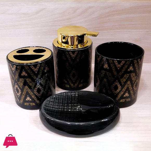 4-Piece Ceramic Bathroom Set