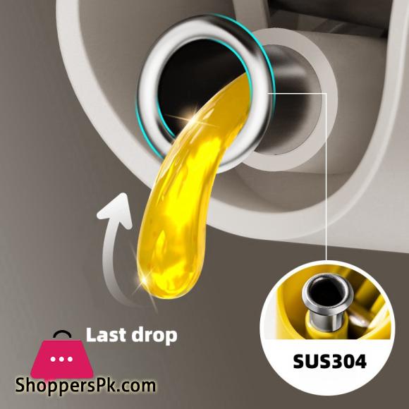 500ml Sauce Dispenser Glass Oil Bottle Gravity Openning Oil Bottle