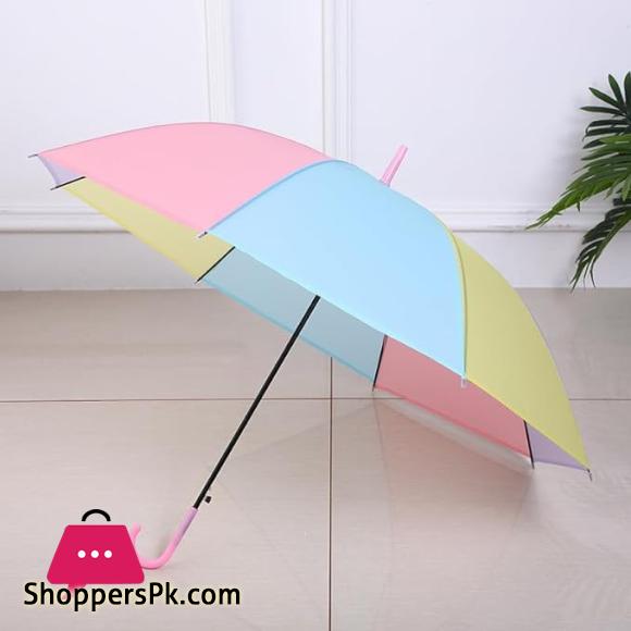 Childrens Multi Colours Rainbow Umbrella