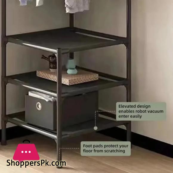 Corner Coat Rack Floor Standing Clothes Hanger Multilayer Coats Racks