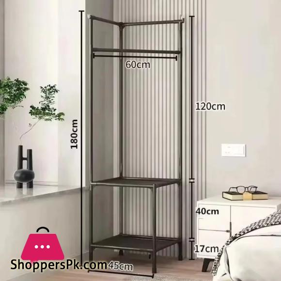 Corner Coat Rack Floor Standing Clothes Hanger Multilayer Coats Racks