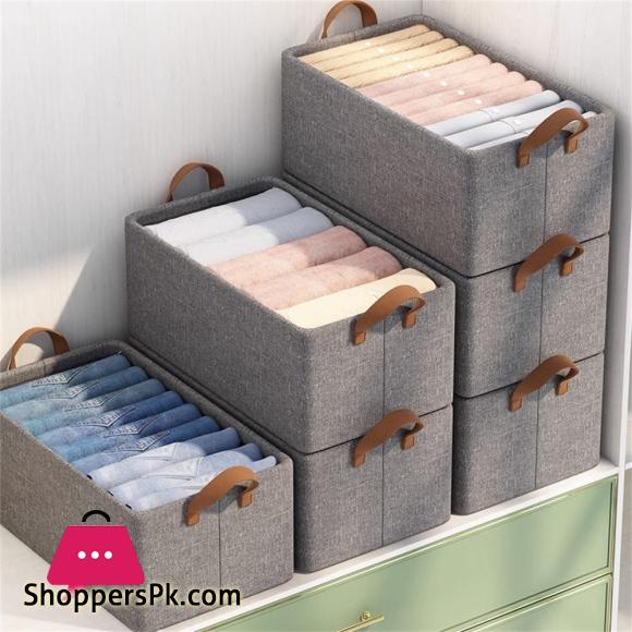 Durable Closet Organizer Efficient Stackable Jeans Organization Storage Box for Home organization Wardrobe Management
