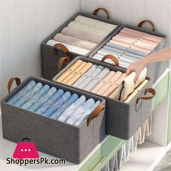 Durable Closet Organizer Efficient Stackable Jeans Organization Storage Box for Home organization Wardrobe Management