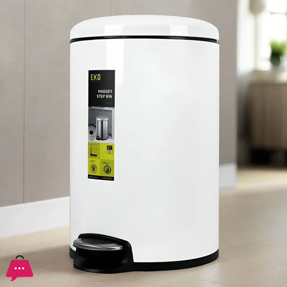 EKO Maggey Step Bin Stainless Steel in Pakistan