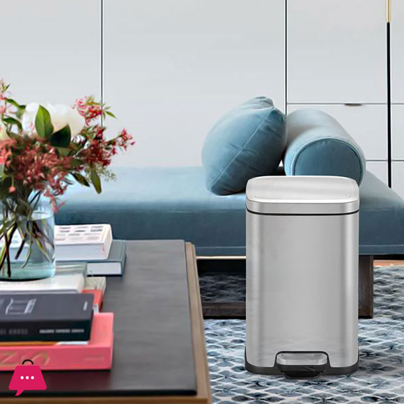 EKO Stella Step Bin Stainless Steel in Pakistan