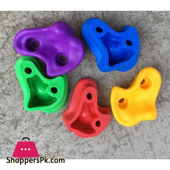 EV Plastic Climbing Rock Wall Stones Random Color Climbing Frame Hand Feet Holds Grip Kids Outdoor Sport Toys for Kids Game