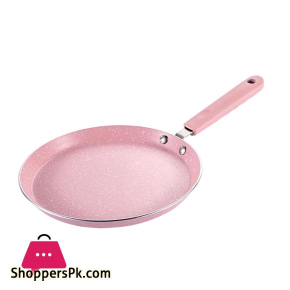 Flat Bottom Pan Pink Non-Stick Pot for Gas Stoves and Cooker Use Mini Omelettes Fried Eggs Pancake Baking Pans Multifunctional