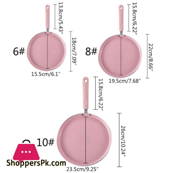 Flat Bottom Pan Pink Non-Stick Pot for Gas Stoves and Cooker Use Mini Omelettes Fried Eggs Pancake Baking Pans Multifunctional