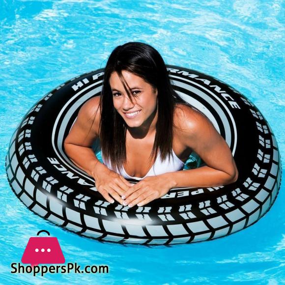 INTEX Giant Tire Tube 36 Inch Swim Ring Summer Fun Float Inflatable For Kids Baby Swimming Pool Ring Tube