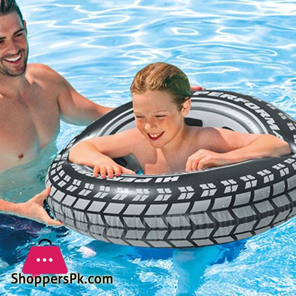 INTEX Giant Tire Tube 36 Inch Swim Ring Summer Fun Float Inflatable For Kids Baby Swimming Pool Ring Tube