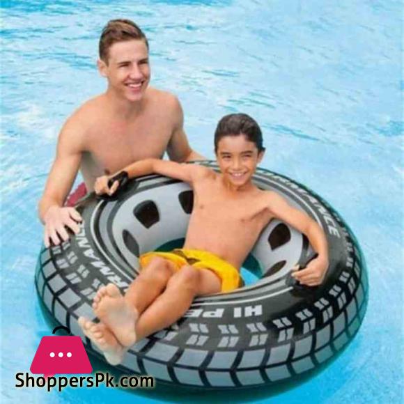 INTEX Giant Tire Tube 36 Inch Swim Ring Summer Fun Float Inflatable For Kids Baby Swimming Pool Ring Tube