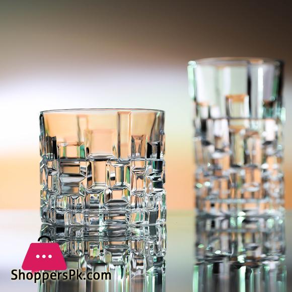 KANRAS Chinese Crystal Cut Tumbler Set of 6