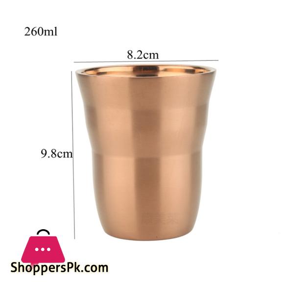 Stainless Steel Drinking Glass 260ml