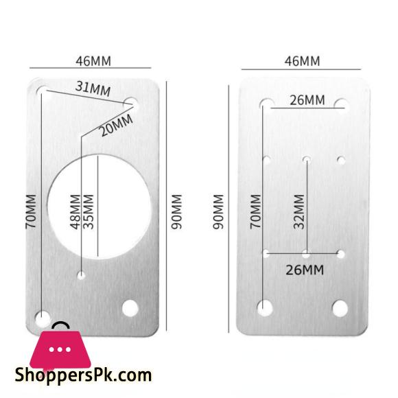 Stainless Steel Hinge Repair Plate Cabinet Door Hinge Repair Kit Repair Side Panels Door Panel Hinge Fixing Connection Brackets