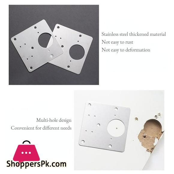 Stainless Steel Hinge Repair Plate Cabinet Door Hinge Repair Kit Repair Side Panels Door Panel Hinge Fixing Connection Brackets