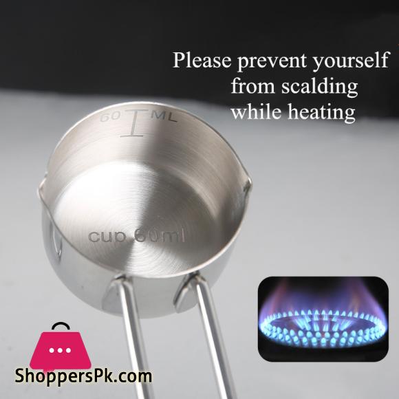 Stainless Steel Measuring Cup & Spoon Set with Accuracy Scales Gold 4PC Set