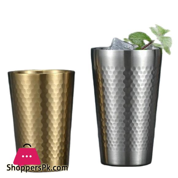 Stainless Steel Milk Tea Coffee Lassi Glass Tumbler Set 450ML