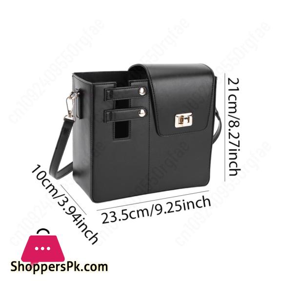Tumbler Handbag Purse Carrier Bag PU Leather Travel Cup Holder Bag