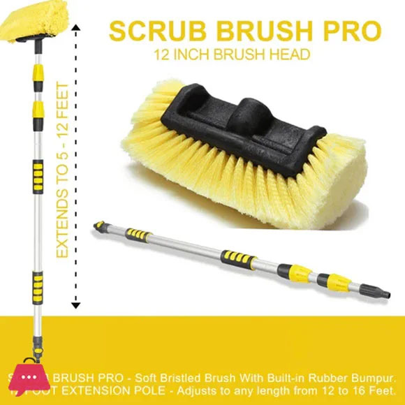 Telescopic Solar Cleaning Brush 13 Feet