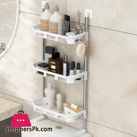 Toilet Rack No Drilling Shelf Above the Toilet Tank Bathroom Rack