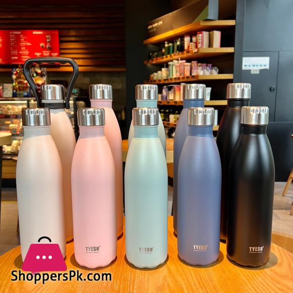 Tyeso-Brief Thermos Vacuum Flask, Stainless Steel Thermal Water Bottle 750 ML