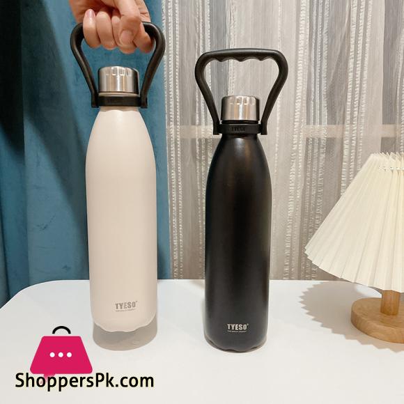 Tyeso-Brief Thermos Vacuum Flask, Stainless Steel Thermal Water Bottle 750 ML