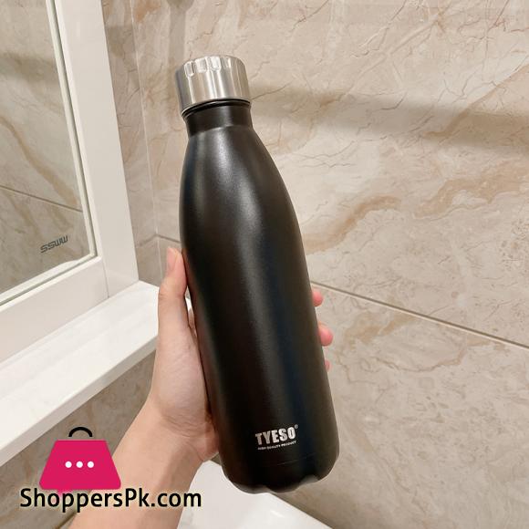 Tyeso-Brief Thermos Vacuum Flask, Stainless Steel Thermal Water Bottle 750 ML