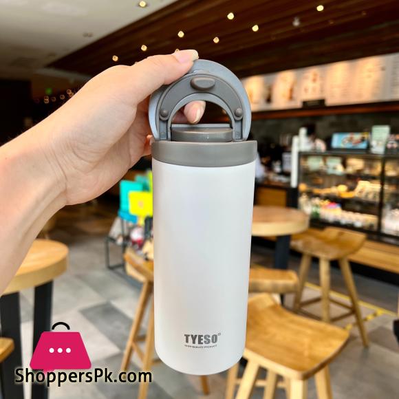Tyeso Stainless Steel Double Wtih Lock Leak-Proof Fashion Thermos Vacuum Flask 350 ML