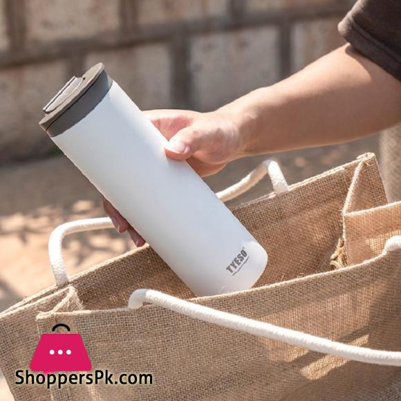 Tyeso Stainless Steel Double Wtih Lock Leak-Proof Fashion Thermos Vacuum Flask 350 ML