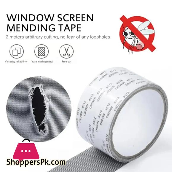 Window Screen Repair Tape Self Adhesive Mesh Tape Net Door Fix Patch Anti Insect Holes Repairing