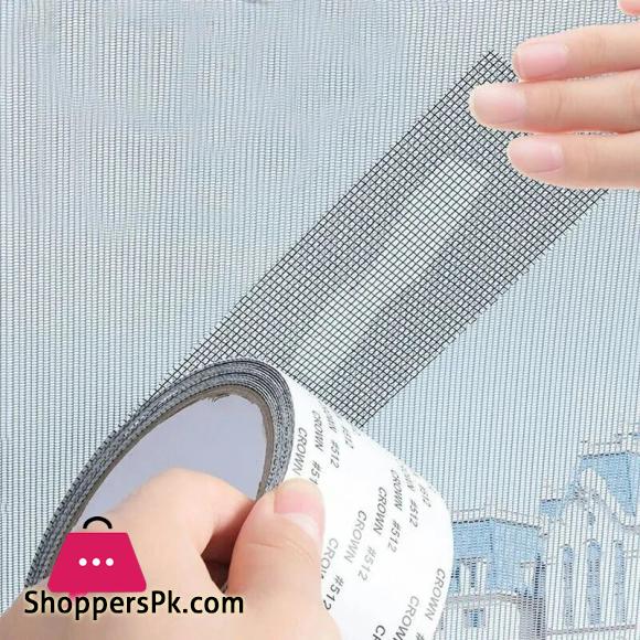 Window Screen Repair Tape Self Adhesive Mesh Tape Net Door Fix Patch Anti Insect Holes Repairing