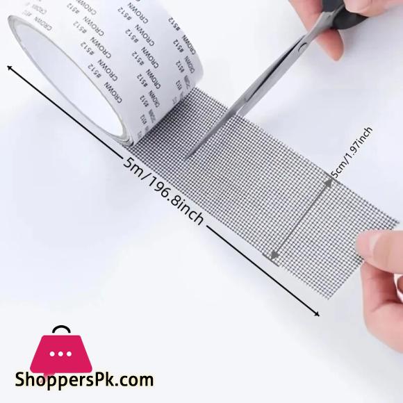 Window Screen Repair Tape Self Adhesive Mesh Tape Net Door Fix Patch Anti Insect Holes Repairing