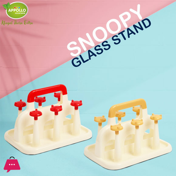 Appollo Snoopy Glass Stand
