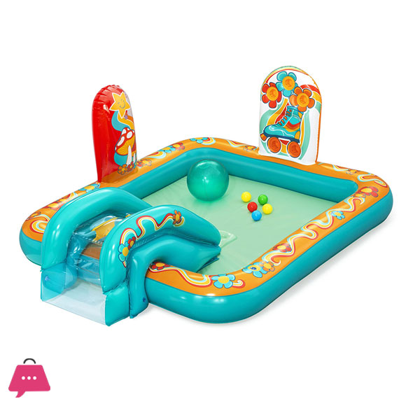 Bestway Retro Groove Play Center 64 inch x 60 inch x 29 inch/1.93m x 1.52m x 74cm
