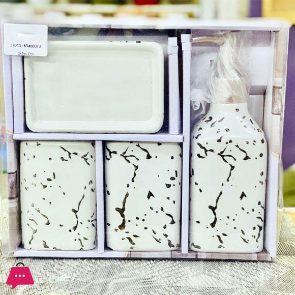 Ceramic 4 Pcs Bathroom Set