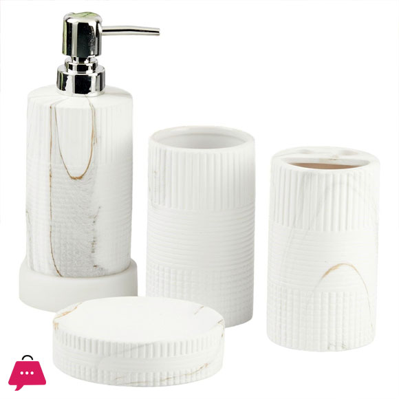 Ceramic Bathroom Accessories Set of 4