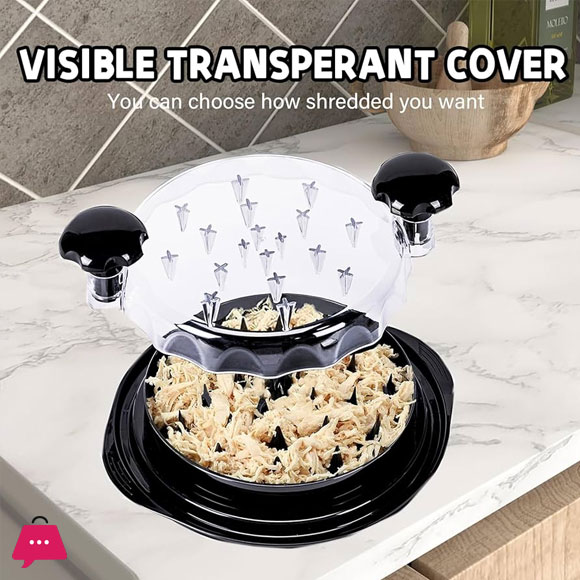 Chicken Shredder Tool Twist with Transparent Lid