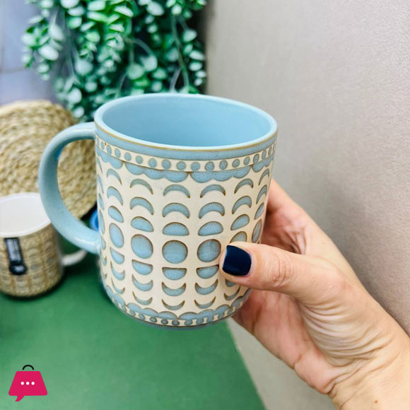 Danny Home 400ml Denim Mug Set of 4