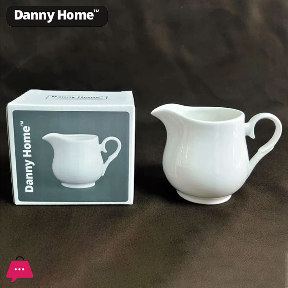 Danny Home Ceramic White Milk Jug 330ml
