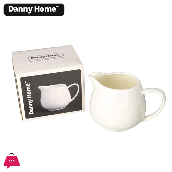 Danny Home Ceramic White Milk Jug 330ml