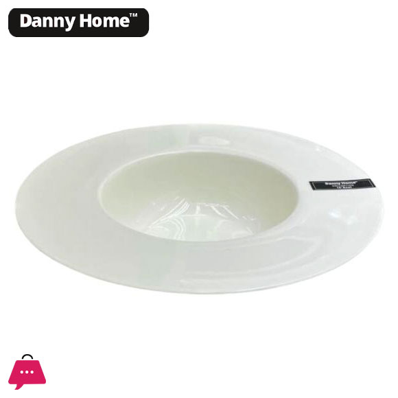 Danny Home Round Ceramic Soup Pasta Plate 10 Inch