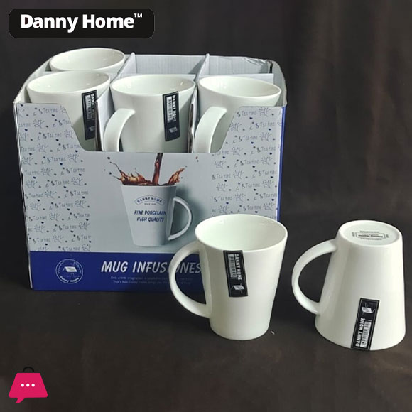 Danny Home White Ceramic Coffee Mug 400ml