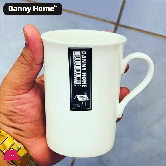 Danny Home White Ceramic Tea Mug 300ml