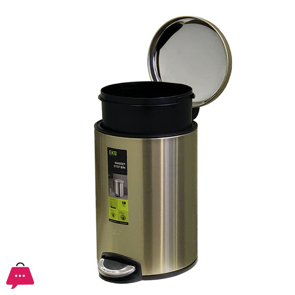 EKO Maggey Step Bin Stainless Steel in Pakistan