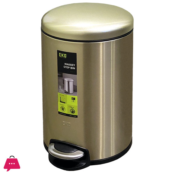 EKO Maggey Step Bin Stainless Steel in Pakistan