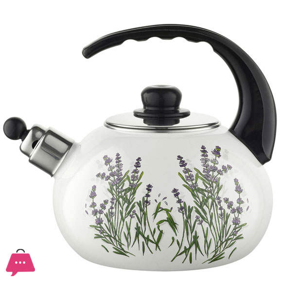 Enamel Whistle Kettle Gas Induction Cooker Tea Kettle