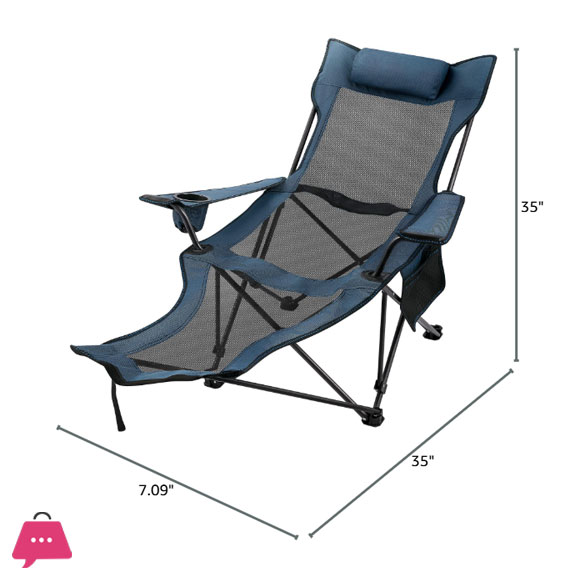 Folding Camp Chair with Footrest in Pakistan