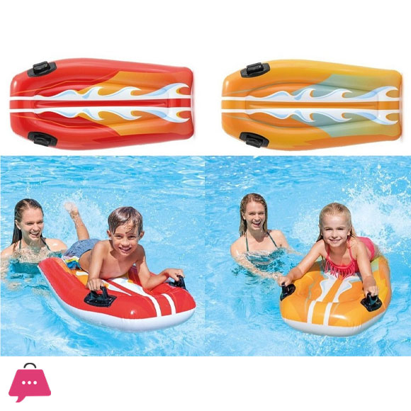 Intex Kids Swimming Pool Floating Aids Learn To Swim Joy Riders Toy 45x30Inch - 58165